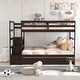 preview thumbnail 4 of 25, Costway Twin Over Twin Bunk Bed with Trundle Stairway and Storage - 39'' x 75''