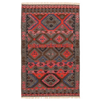 Ankara FW Grey Kilim 5'2" x 8'2" - 5'2 x 8'2