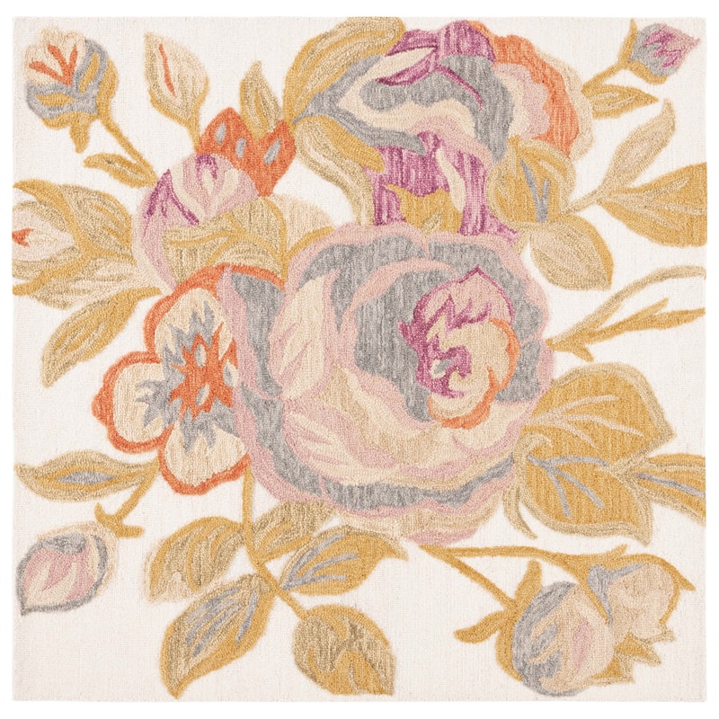 SAFAVIEH Handmade Blossom Brechta Contemporary Wool Rug