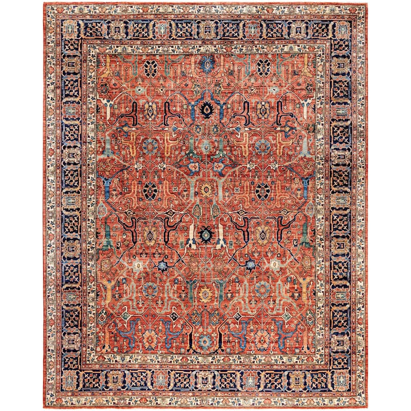 Serapi One-of-a-Kind Hand-Knotted Area Rug - Red - 7' 10" x 9' 9"