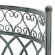 preview thumbnail 19 of 24, SAFAVIEH Outdoor Living Lara Victorian Scroll Iron Kissing Bench - 44" W x 24" L x 30.8" H