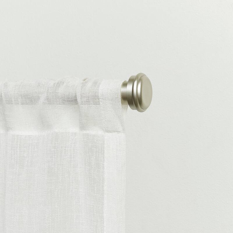 EXCLUSIVE HOME Topper 1" Curtain Rod and Finial Set