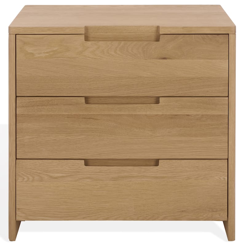 SAFAVIEH Couture Riverside Oak Wood 3-Drawer Nightstand - Natural Oak