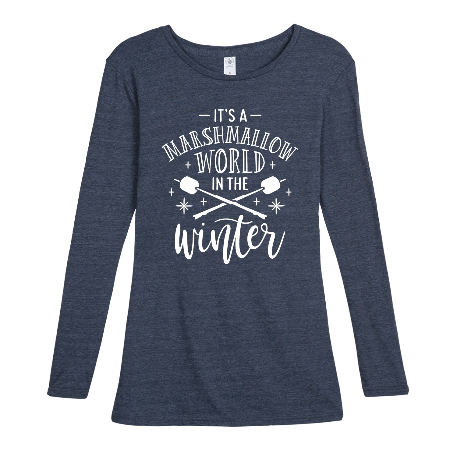 Shop Its A Marshmallow World In The Winter Ladies Long Sleeve