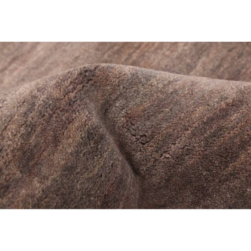 ECARPETGALLERY Hand-knotted Pak Finest Gabbeh Grey Wool Rug - 4'1 x 5'11