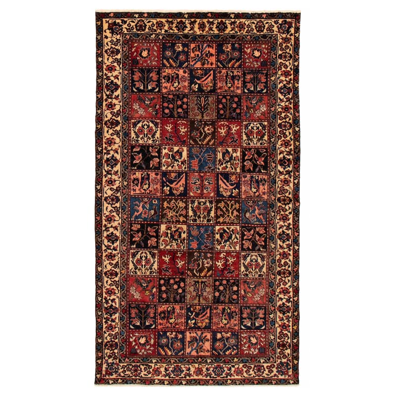 ECARPETGALLERY Hand-knotted Kayseri Vintage Red Wool Rug - 5'3 x 9'7 - Red - 5'3 x 9'7