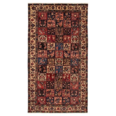 ECARPETGALLERY Hand-knotted Kayseri Vintage Red Wool Rug - 5'3 x 9'7