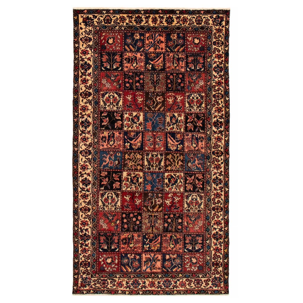 ECARPETGALLERY Hand-knotted Kayseri Vintage Red Wool Rug - 5'3 x 9'7