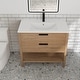 preview thumbnail 24 of 49, Plywood Freestanding Bathroom Vanity Set with Integrated Sink