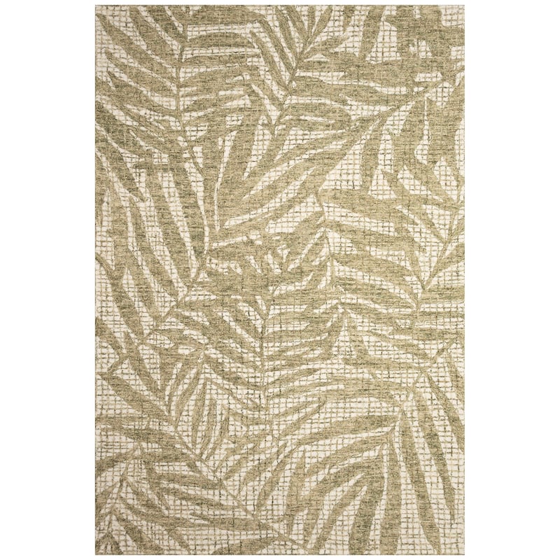 Liora Manne Savannah Olive Branches Indoor Rug - 5' x 7'6" - Sage