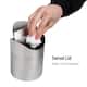 Mind Reader Mini Countertop Trash Can, 1.5 Liter/0.40 Gallon Capacity, Swivel Lid, Recycling Bin, Set of 2