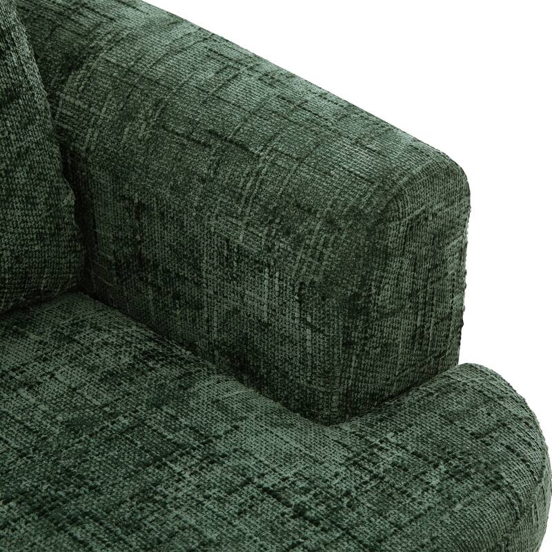 360° Swivel Chair Single Sofa Arm Chair / Upholstered Accent Chair Sofa Barrel Chair for Living Room Bedroom