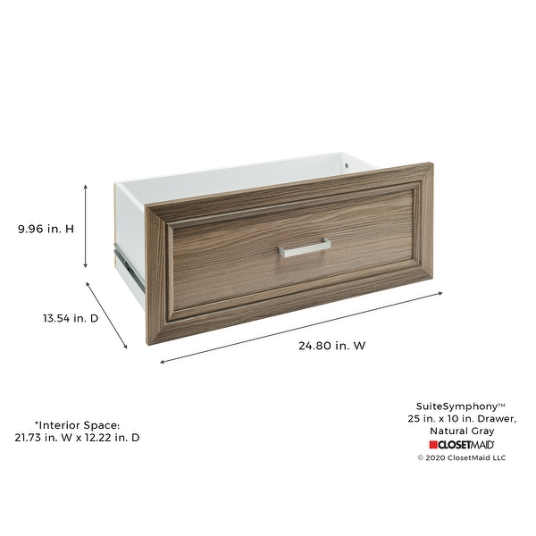 ClosetMaid SuiteSymphony 25-inch Wide x 10-inch High Drawer