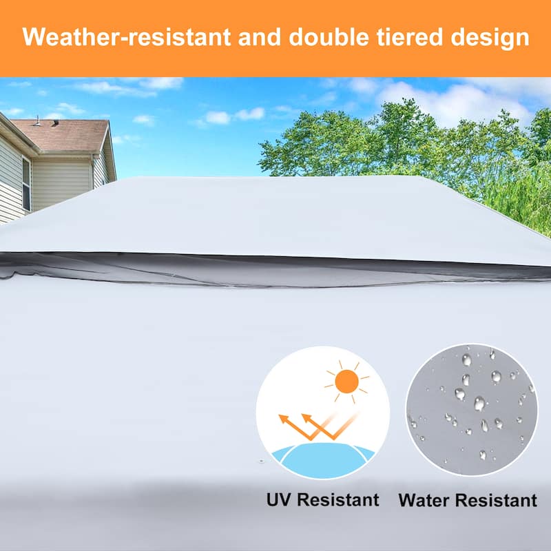 Clihome 10x13Ft Square Pop-up Patio Gazebo Canopy Shelter