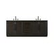 preview thumbnail 1 of 9, Elegant Lighting VF29084D Chase 84" Free Standing Double Basin Vanity Chocolate Oak