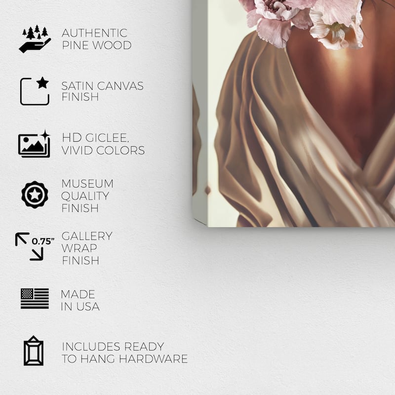 Wynwood Studio Fashion and Glam Alessa White and Cream White Traditional Wall Art Canvas Print