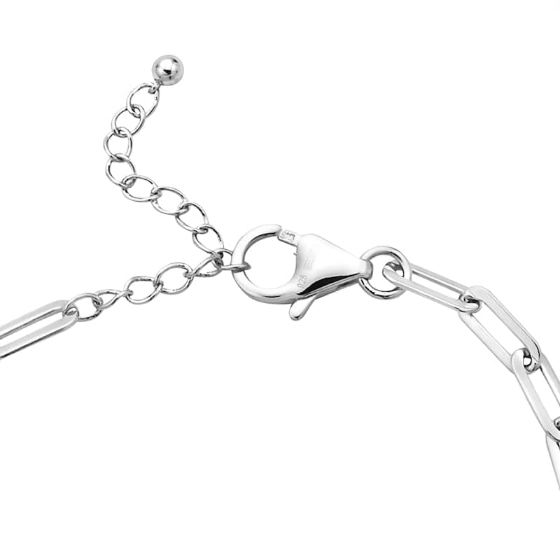 EFFY 925 Silver Diamond Cross Bracelet