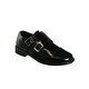 preview thumbnail 1 of 8, Josmo Boys Dress Shoes - Double Monk Strap Oxford Loafers with Hook & Loop (Toddler/Little Kid Sizes) 7 - Black
