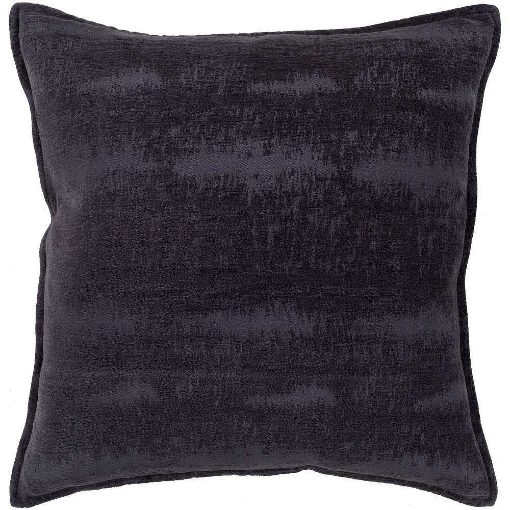black chenille throw pillows