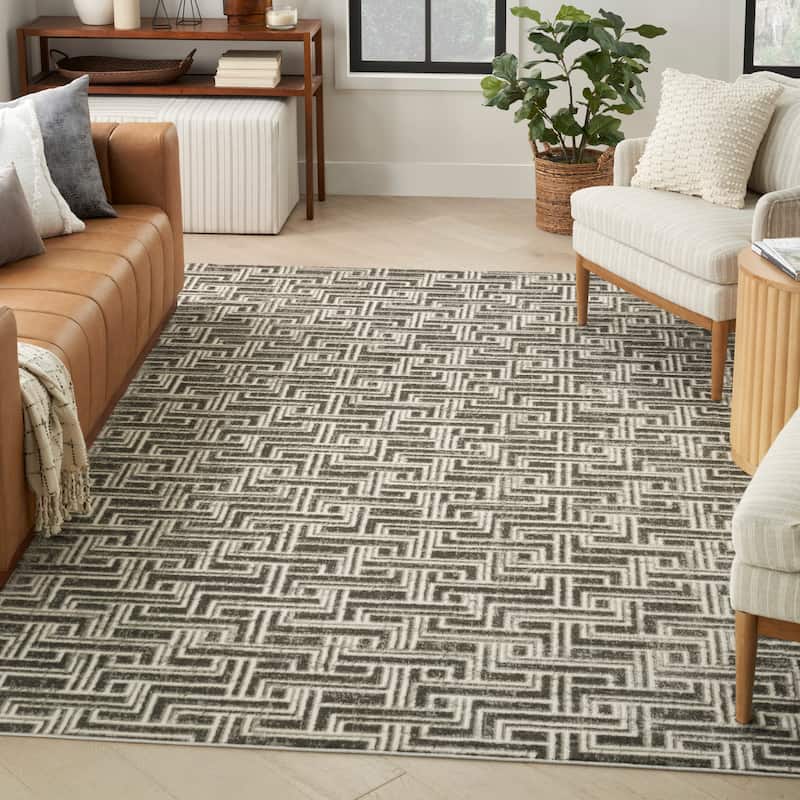 Nourison Serenity Home Indoor Geometric Area Rug