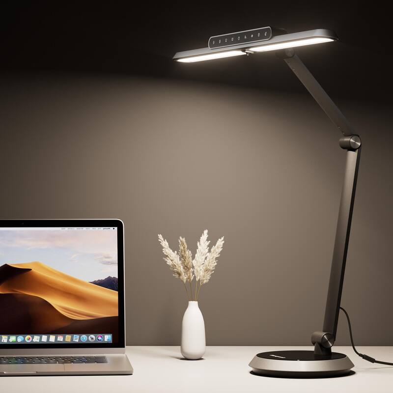 Honeywell H9 Sunturalux Eye-Caring LED Desk Lamp 1000LM, Dimmable, Timer Auto-Sensing,Cumputer, Architect