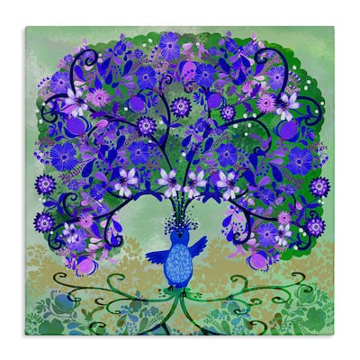 Stupell Tree Blooming From Bird Canvas Wall Art Design By Kay Widdowson