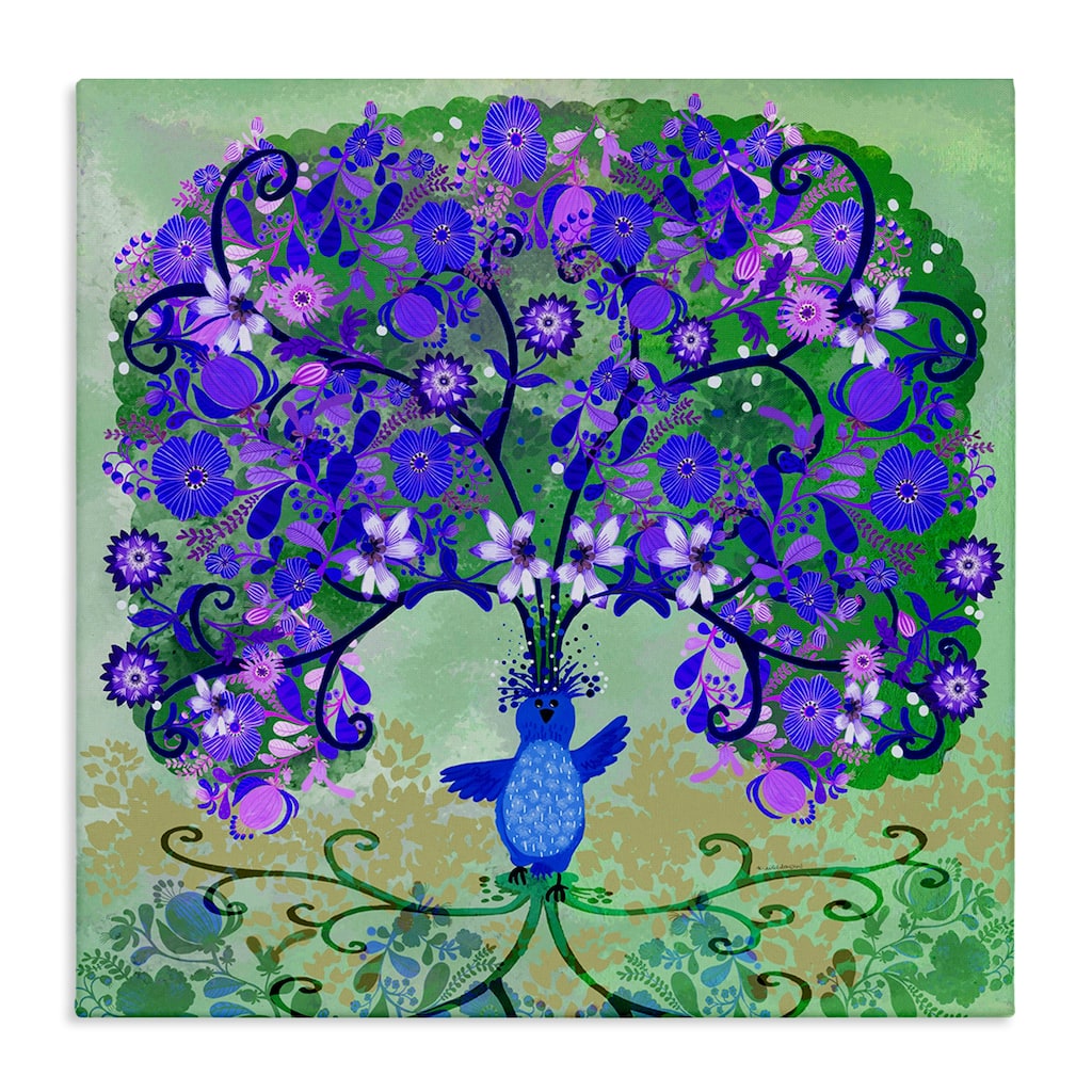 Stupell Tree Blooming From Bird Canvas Wall Art Design By Kay Widdowson
