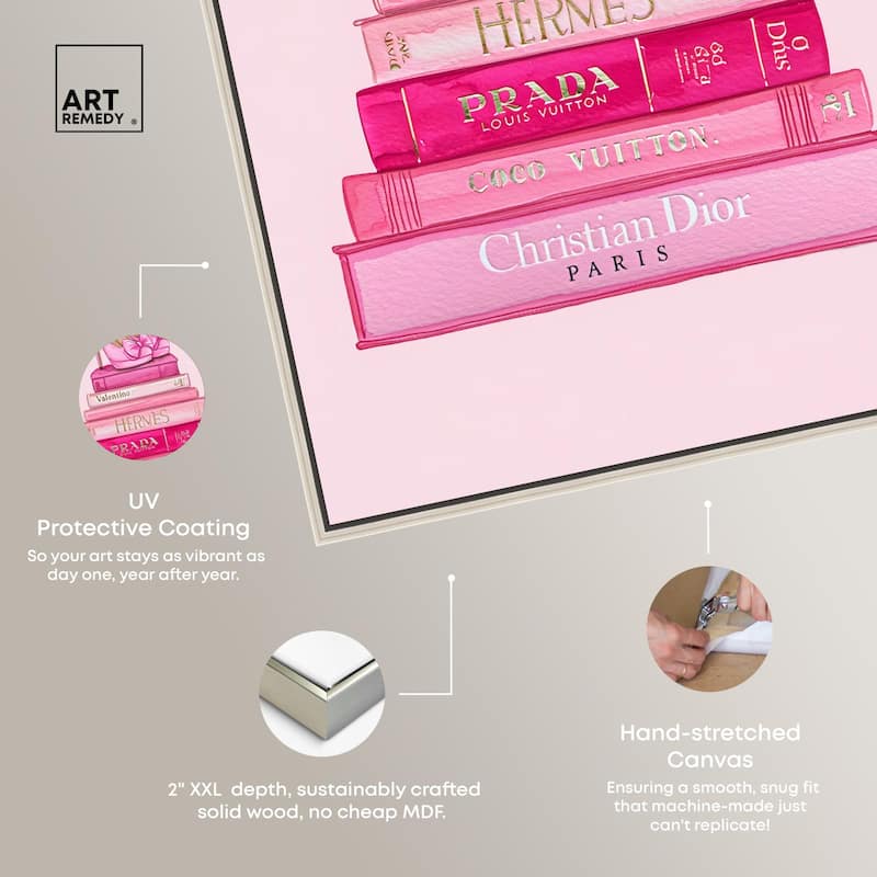 Fashion books in Pink Canvas by Art Remedy
