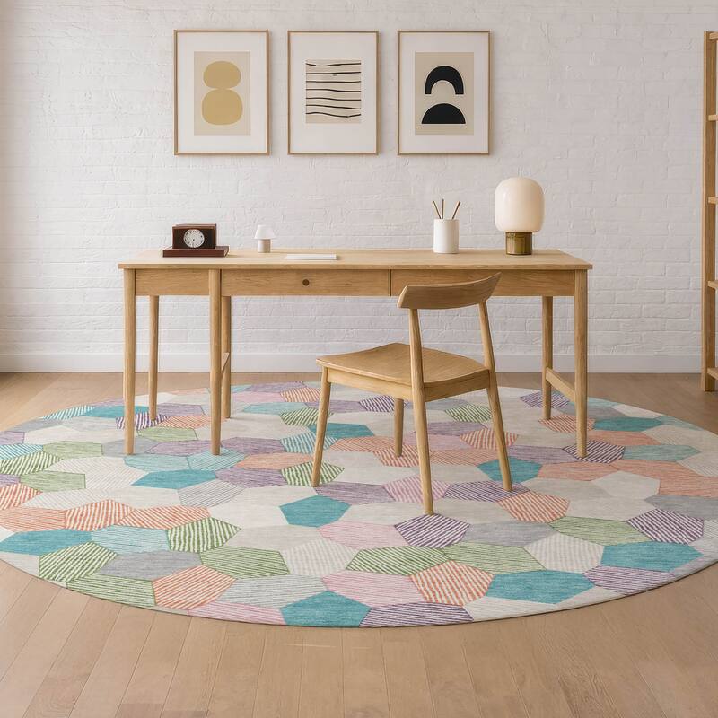 Machine Washable Indoor/ Outdoor Modern Loyd Chantille Rug