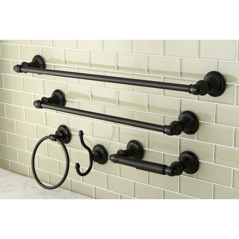 Kingston Brass Provence 5-Piece Bathroom Accessory Set in Oil Rubbed Bronze