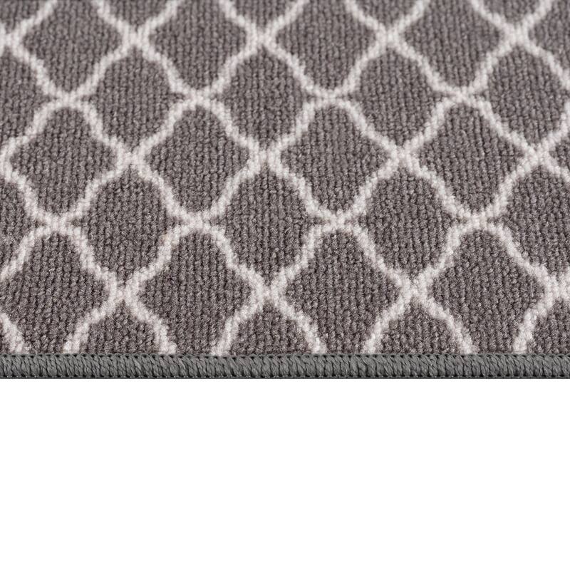 Beverly Rug Non Slip Stair Treads with Anti-Skid Rubber Backing, Trellis Design, 8.5''x 26''