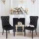 preview thumbnail 22 of 99, High-end Tufted Velvet Upholstered Nailhead Dining Chair Set of 6 Set of 2 - Black
