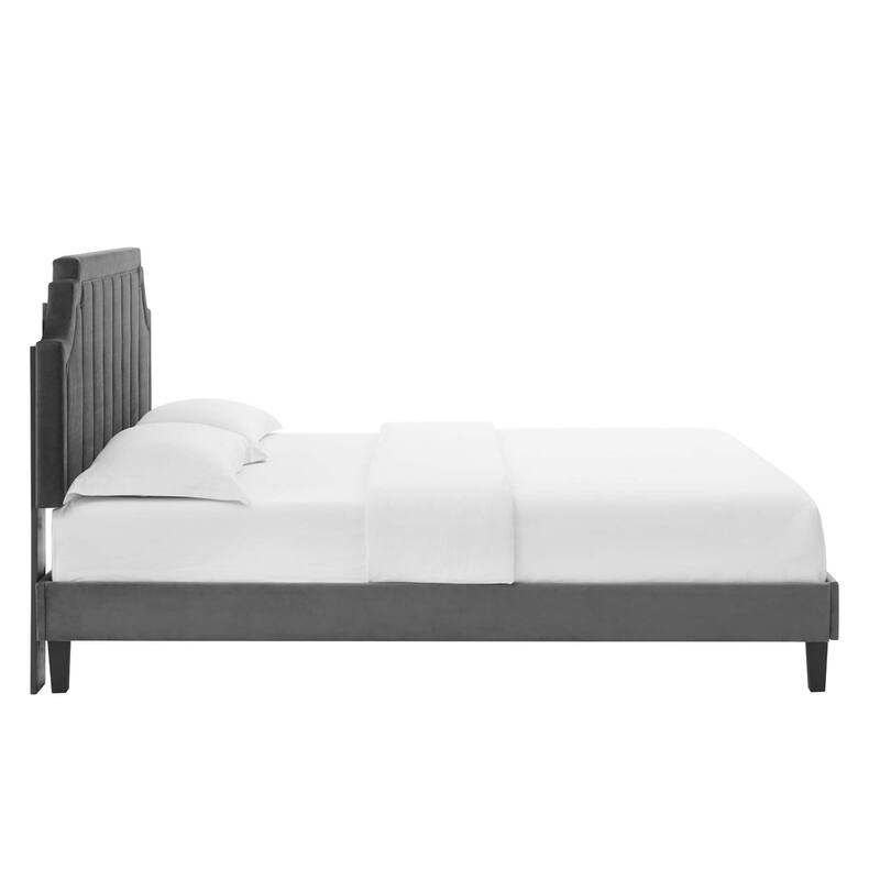 Sienna Performance Velvet Twin Platform Bed