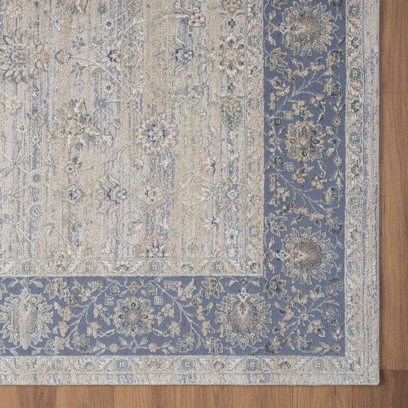 Cuxa Floral Traditional Woven Area Rug By HomeRoots