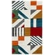 preview thumbnail 68 of 84, SAFAVIEH Hollywood Tatianna Mid-Century Modern Abstract Rug 2'3" x 4' - Ivory/Peacock Blue - Rectangle