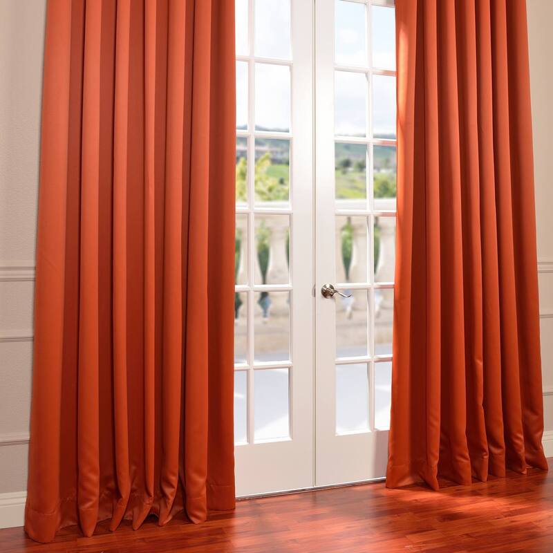 Exclusive Fabrics Extra Wide Room Darkening Curtain (1 Panel)