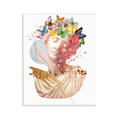 Stupell Serenity Statue Collage Wall Plaque Art Design By Susan Arnot