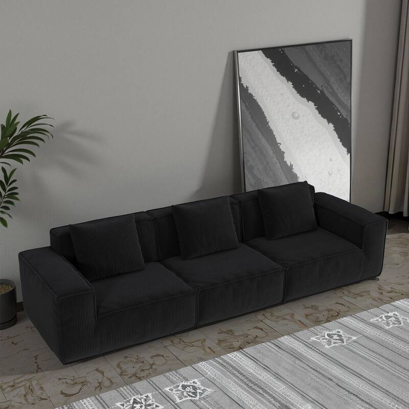 118-Inch Modular Sofa Can Be Converted Into An Oversized Sofa Bed Free Conversion Sofa,Three-Person Combination