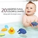 preview thumbnail 12 of 14, Dimple Set of 20 Floating Bath Toys with 20 Different Sea Animals, Vehicles and Shapes, Squirter Toys for Boys and Girls