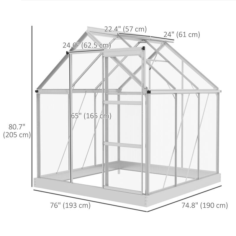 Walk-In Greenhouse with Adjustable Window