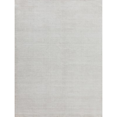 EXQUISITE RUGS Duo Hand-loomed Wool/Bamboo Silk White/Beige Area Rug.