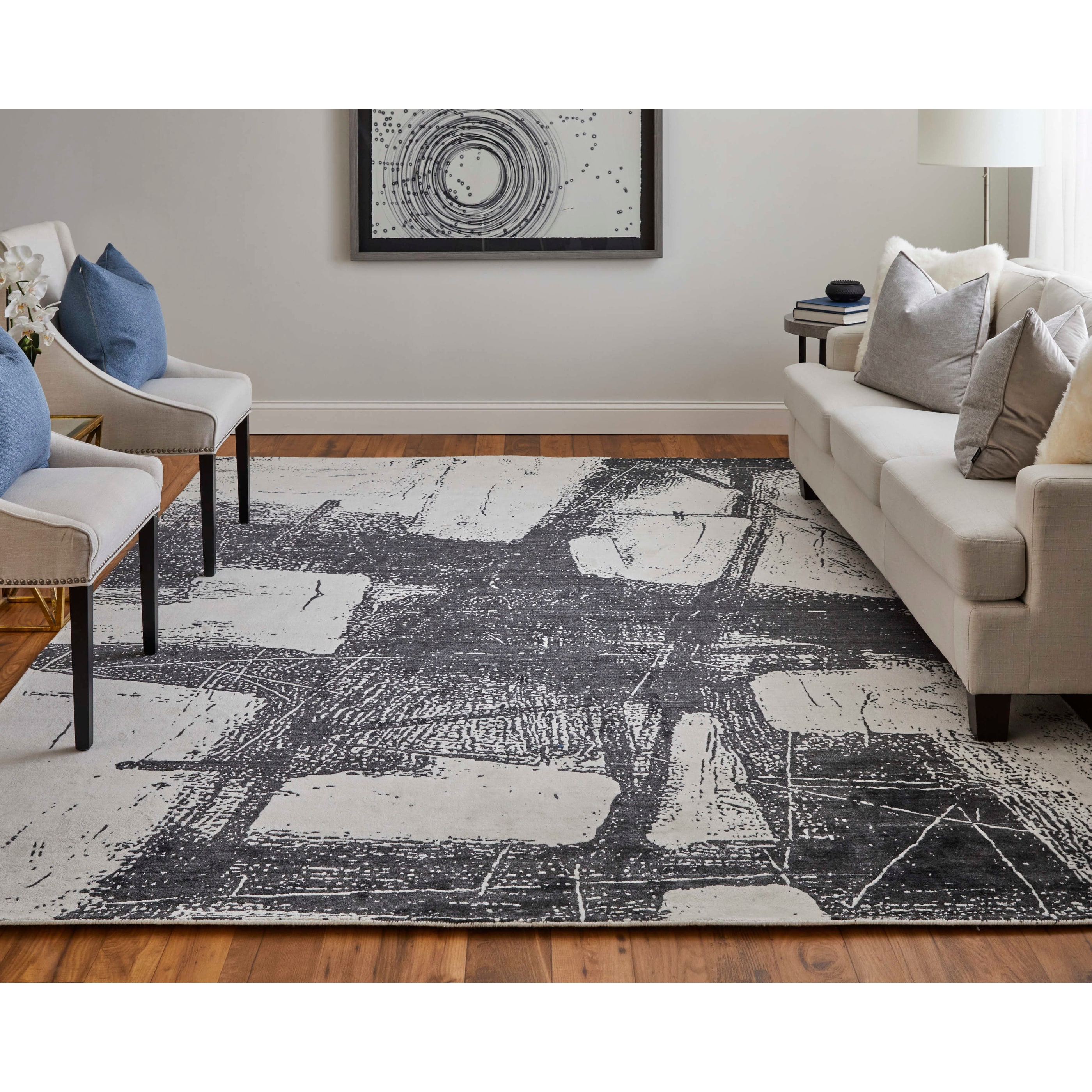 Grand Bazaar Eshwar Hand Woven Abstract Modern Area Rug