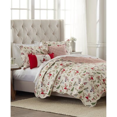 Sprig Birds Cardinal Christmas Mini Quilt Set