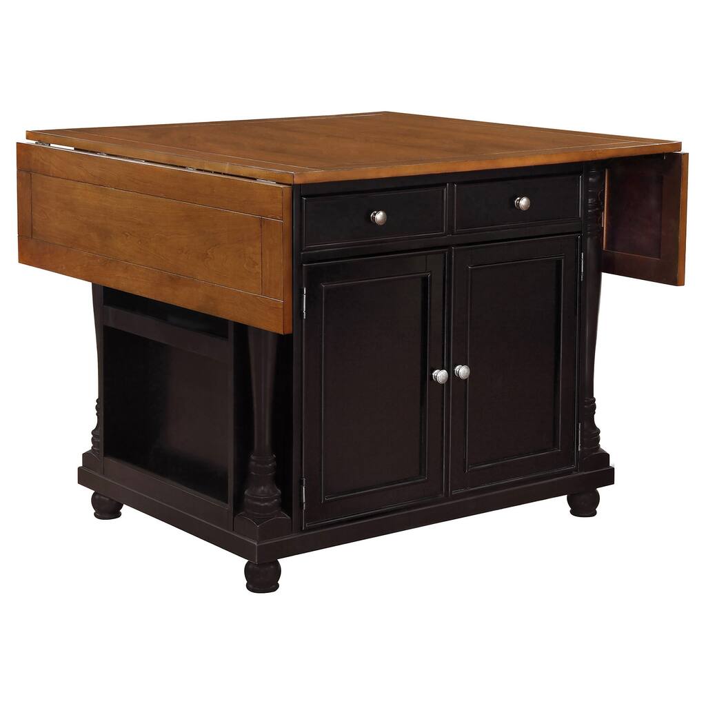 Slater 2-drawer Drop Leaf Kitchen Island Table