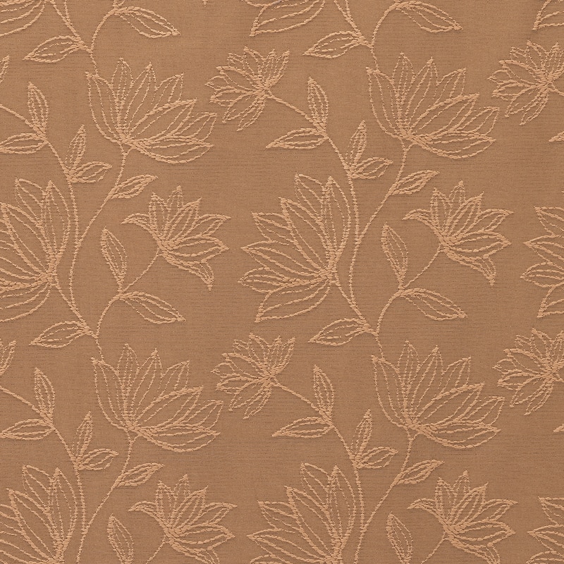 Sun Zero Bronte Floral Jacquard Total Blackout Rod Pocket 1-Piece Curtain Panel, Single Panel