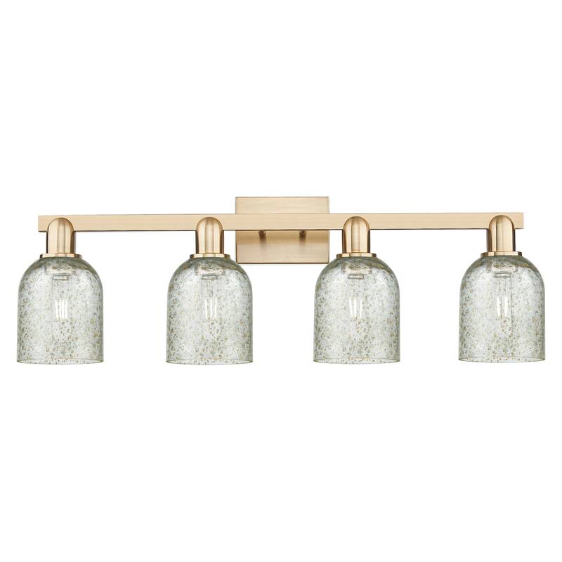 Innovations Lighting 716-4W-11-32 Caledonia Vanity Caledonia 4 Light - Champagne Bronze / Mica