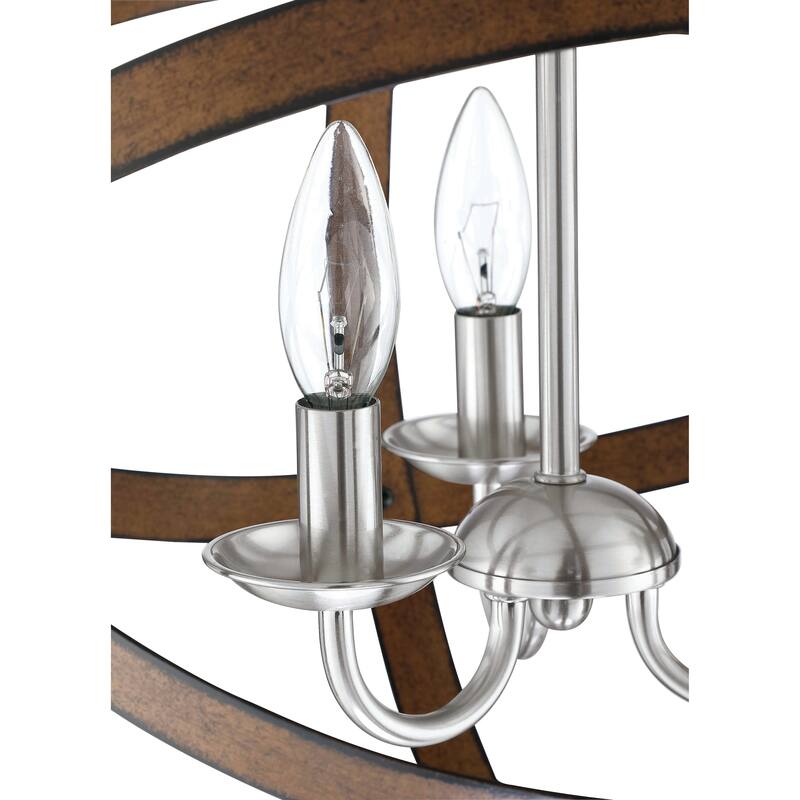 3-Light Industrial Metal Spherical Pendant Hanging Lighting for Kitchen Island