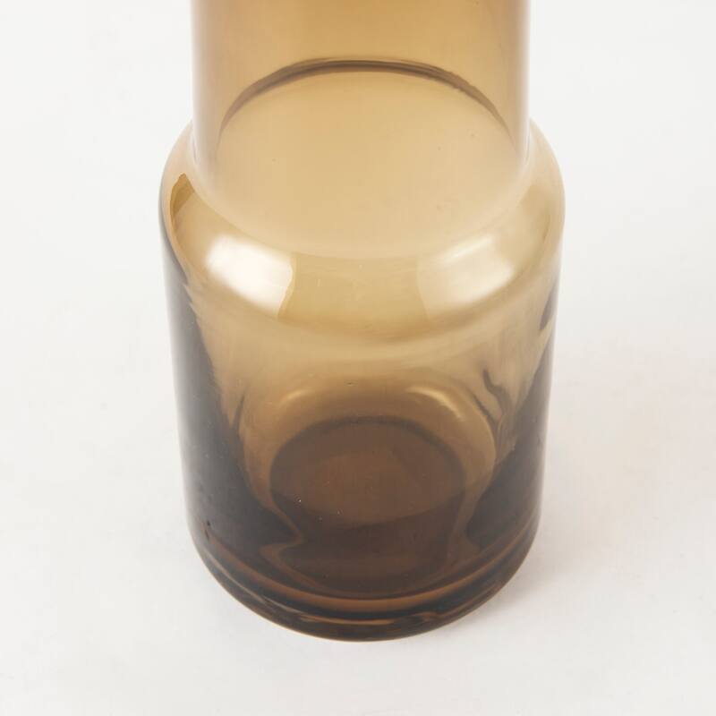 Amrita Gold And Brown Glass Vase (10")