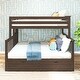 preview thumbnail 2 of 25, Max and Lily Twin over Full Bunk Bed with Ladder and Storage Drawers