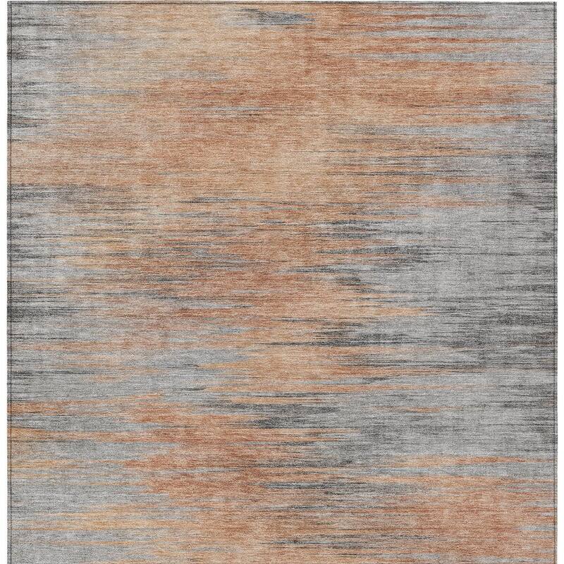 HomeRoots Abstract Transitional Rectangle Outdoor Rug